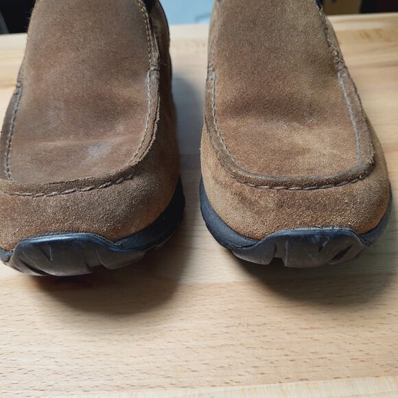 Lands' End Brown Suede All Weather Slip-On Moccasin Women's Size 8.5 - Picture 5 of 12